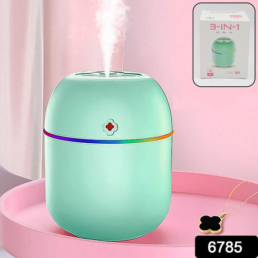 Portable Lighting Mini Humidifier, USB Personal Desktop Air Humidifier for Baby Bedroom Travel Office Home with Light, Cool Mist Humidifier, Essential Oil Diffusers, Cool Mist Humidifiers (250 ML) - infinityexculsivestore.com