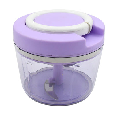 Miracle Ring Chopper, Quick Handy Chopper, Vegetable and Fruit Chopper With Lid | Chop in 10 Seconds | Mini Portable Food Processor for Kitchen with 3 Blades for Effortless Chopping of Onion, Veggies - infinityexculsivestore.com
