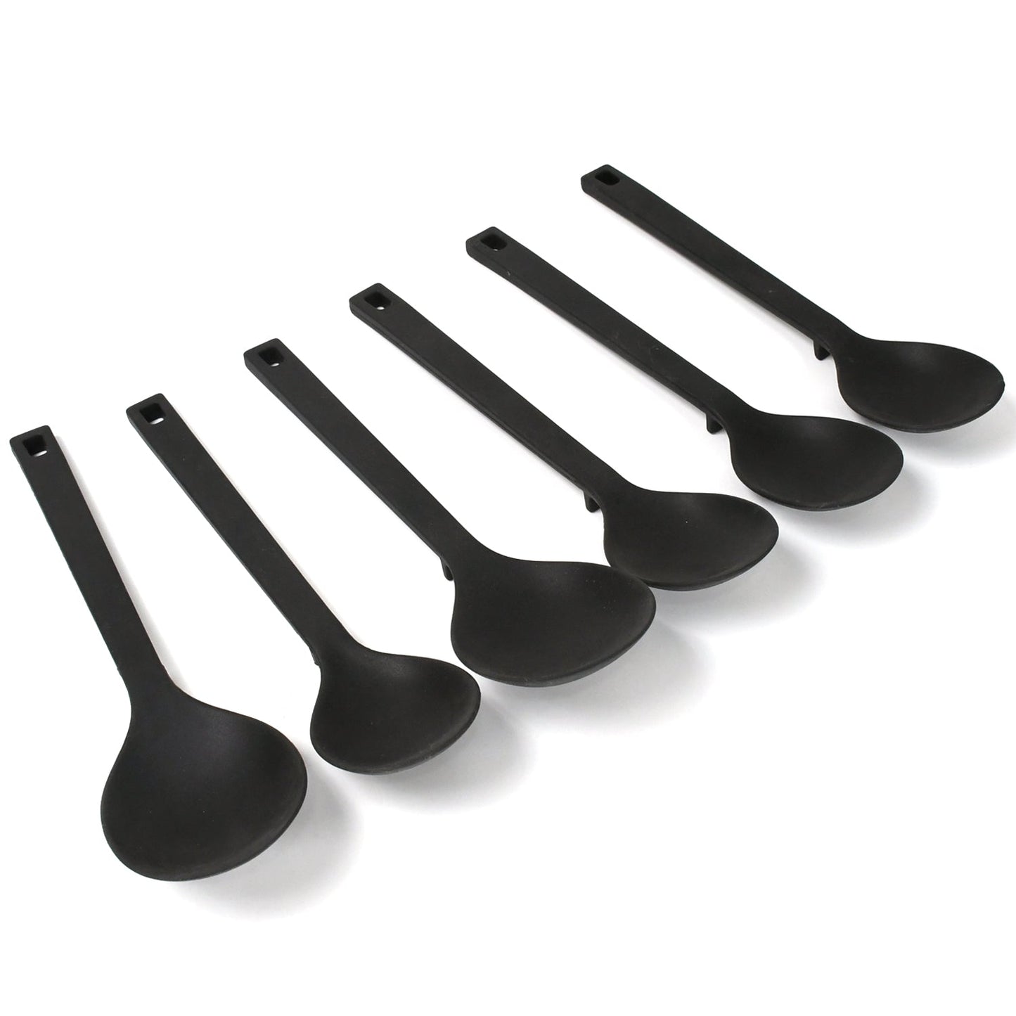 Multipurpose Silicone Spoon, Silicone Basting Spoon Non - Stick Kitchen Utensils Household Gadgets Heat - Resistant Non Stick Spoons Kitchen Cookware Items For Cooking and Baking (6 Pcs Set) - infinityexculsivestore.com