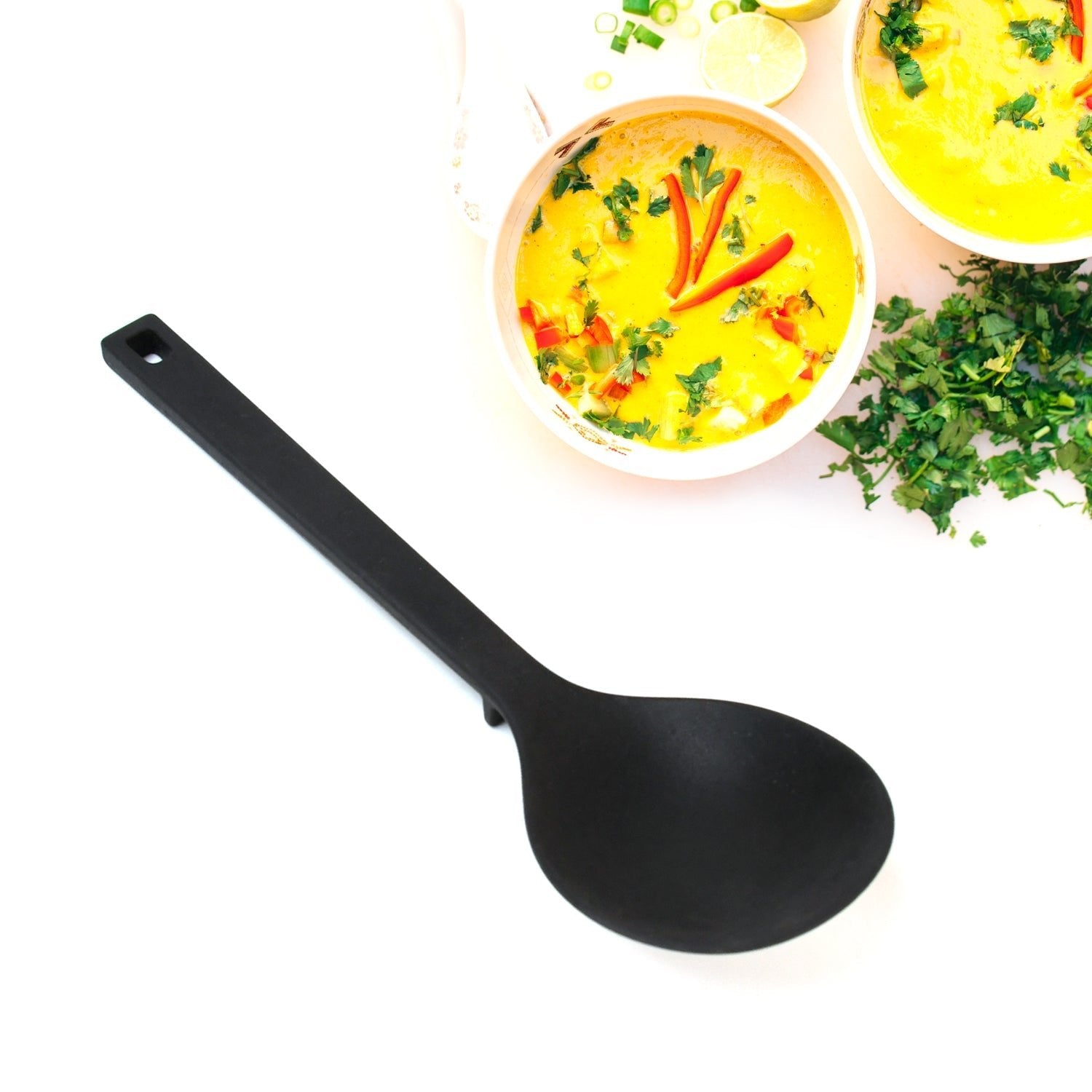 Multipurpose Silicone Spoon, Silicone Basting Spoon Non - Stick Kitchen Utensils Household Gadgets Heat - Resistant Non Stick Spoons Kitchen Cookware Items For Cooking and Baking (6 Pcs Set) - infinityexculsivestore.com