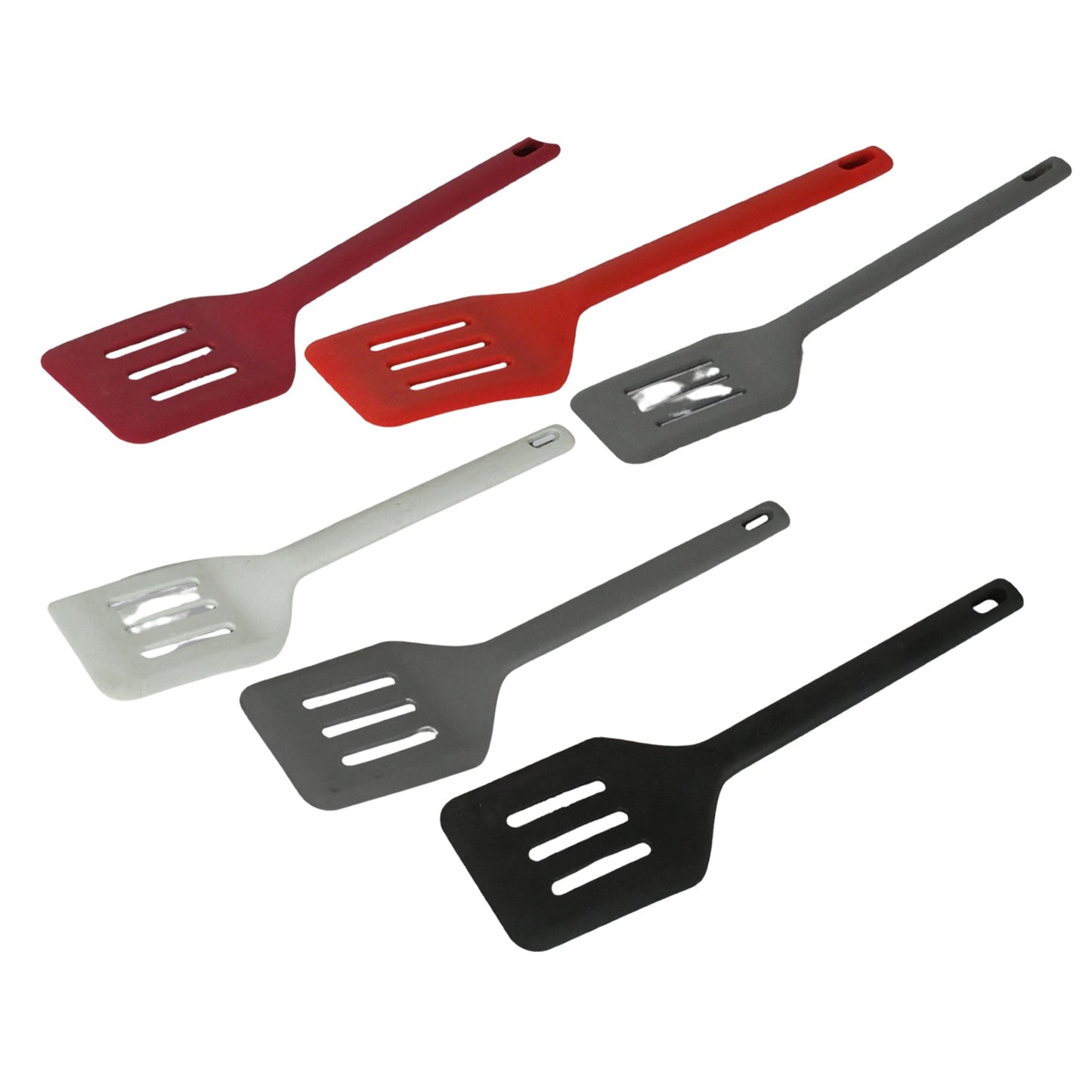 Multipurpose Silicone Spoon, Silicone Basting Spoon Non - Stick Kitchen Utensils Household Gadgets Heat - Resistant Non Stick Spoons Kitchen Cookware Items For Cooking and Baking (6 Pcs Set) - infinityexculsivestore.com