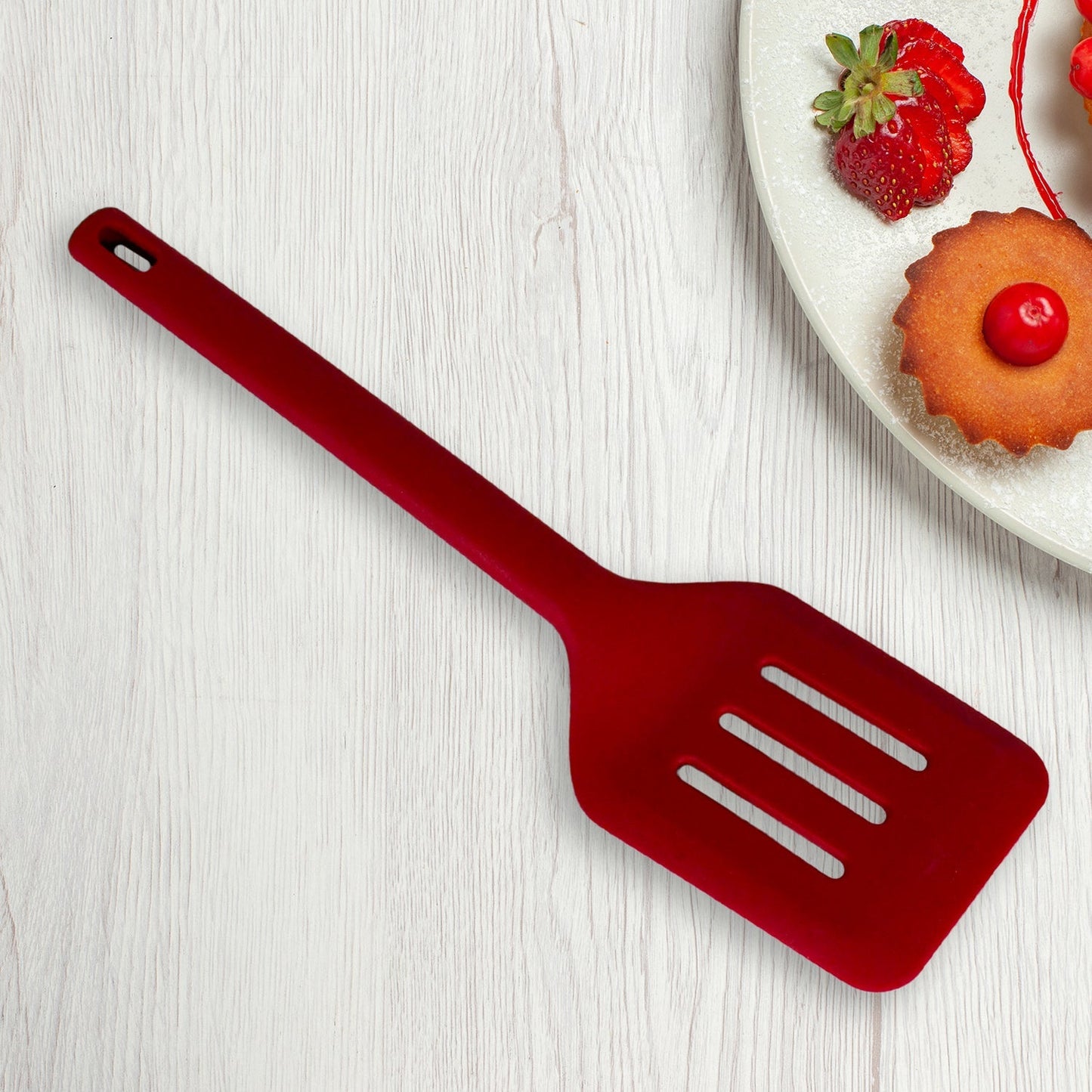 Multipurpose Silicone Spoon, Silicone Basting Spoon Non - Stick Kitchen Utensils Household Gadgets Heat - Resistant Non Stick Spoons Kitchen Cookware Items For Cooking and Baking (6 Pcs Set) - infinityexculsivestore.com