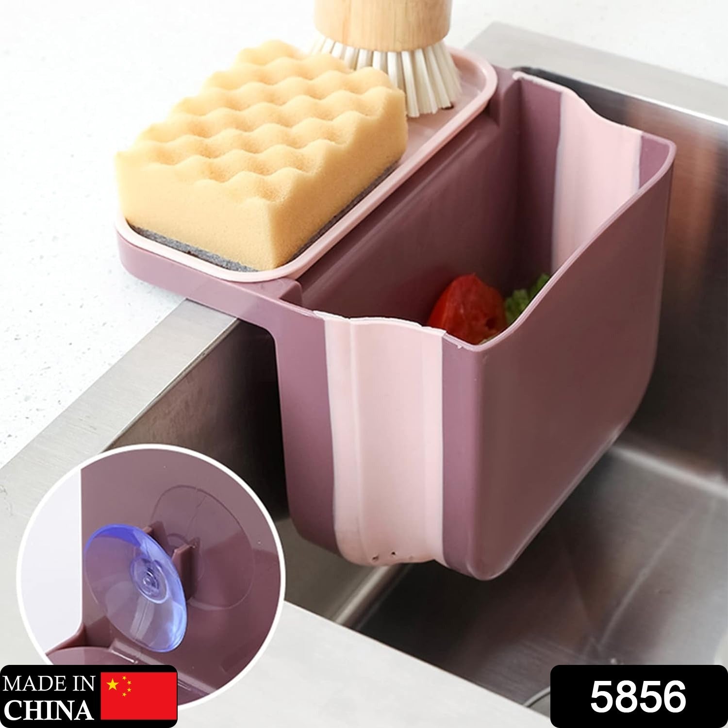 Small Multifunction Sink Drain Basket - Universal & Foldable - Sink Trash Holder Sink Side Storage Drainer Strainer Basket, Foldable Kitchen Sink Drain Strainer for Food,Dish Drainer for Fruits, Vegetables - infinityexculsivestore.com