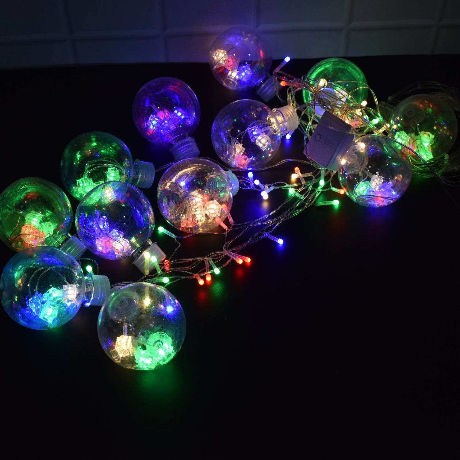 12 Wish Balls Window Curtain String Lights with 8 Flashing Modes Decoration for Home Decoration, Diwali & Wedding LED Christmas Light Indoor and Outdoor Light ,Festival Decoration (Plastic, Multi Color) - infinityexculsivestore.com