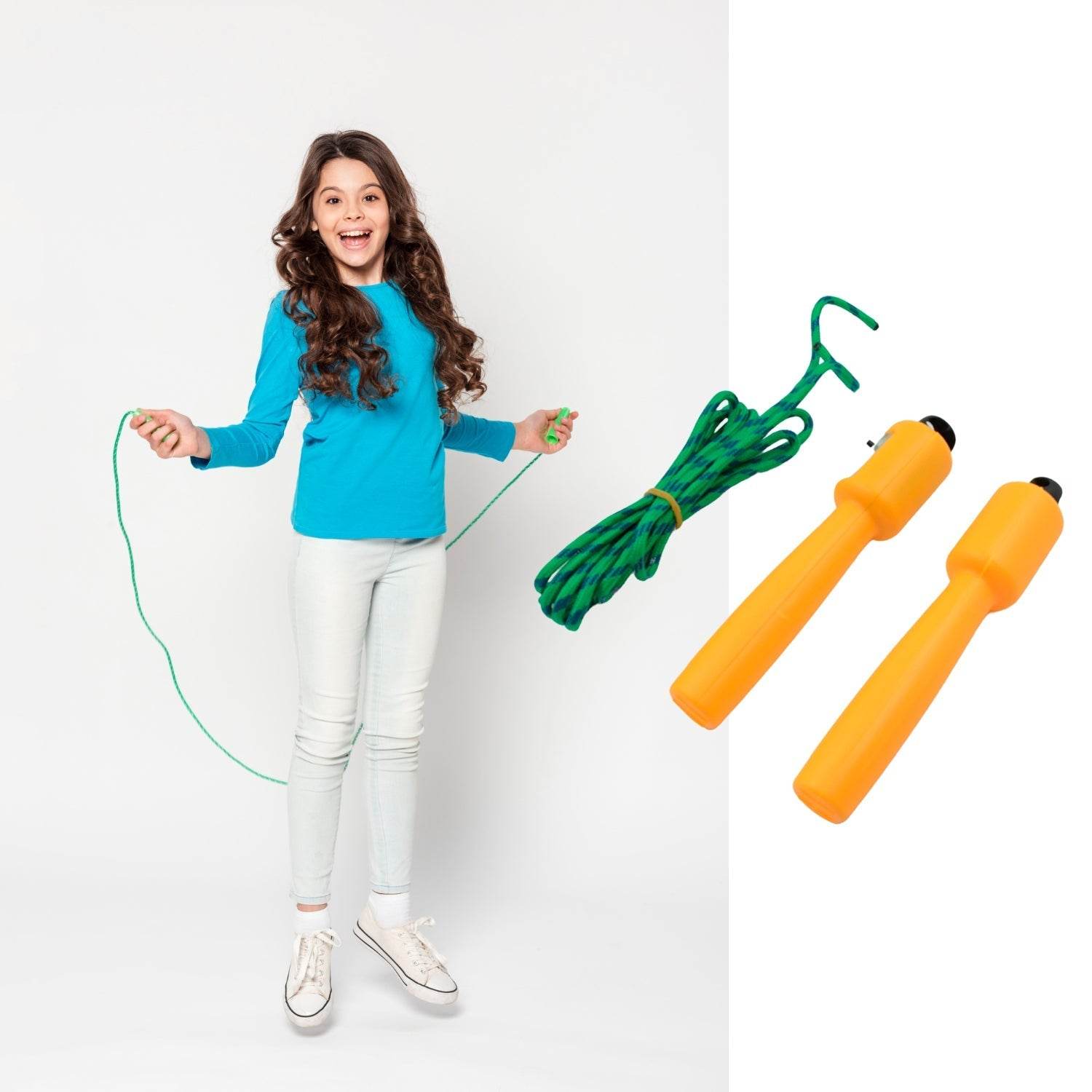 Jump Rope Electronic Counting Skipping Rope Adjustable Jumping Rope for Men, Women and Children,Fitness Jump Rope for Aerobic Exercise Like Speed Training, Endurance Training and Fitness Gym (2.5Mtr) - infinityexculsivestore.com