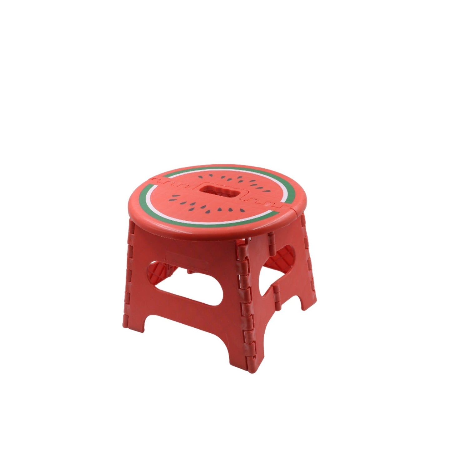 Mix Color Creative Thickening Folding Stool, Fruit Pattern Plastic Low Stool for Kindergarten Small Bench Hinge Handle Design,Learn Game Children's Kids Table Indoor Household Children's Chair Lightweight - infinityexculsivestore.com