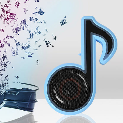 Mini Portable Music Note Shape Speaker Subwoofer Colorful Musical Note LED Lighting Sound For Creatives Gift Computer Phone Sound Equipment Bluetooth speaker (Media Player) - infinityexculsivestore.com