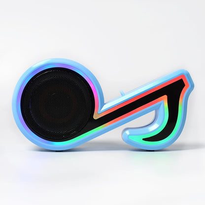 Mini Portable Music Note Shape Speaker Subwoofer Colorful Musical Note LED Lighting Sound For Creatives Gift Computer Phone Sound Equipment Bluetooth speaker (Media Player) - infinityexculsivestore.com
