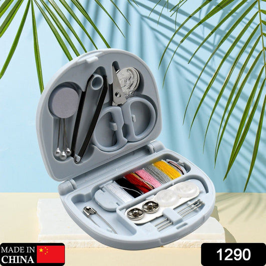 Mini Travel Sewing Kit DIY Sewing Portable Sewing Tool Kits Plastic Sewing Kit Box Beginner Friendly Emergency Sewing Repair Kit with Threads Scissors Hand Sewing Needles - infinityexculsivestore.com