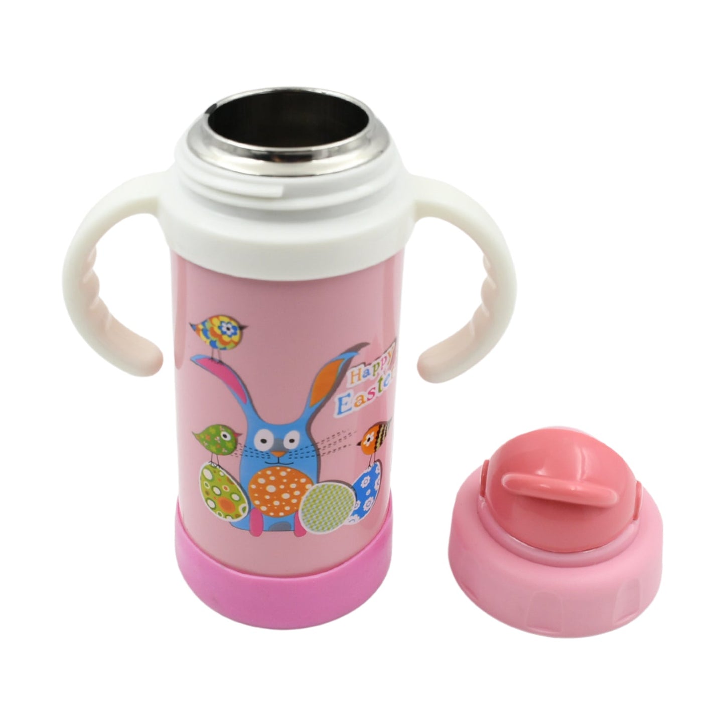 Stainless Steel Water Bottle With Handle & Straw Leak Proof, Rust Proof, Hot & Cold Drinks, Gym Sipper BPA Free Food Grade Quality, Steel fridge Bottle For office / Gym / School (350 Ml) - infinityexculsivestore.com