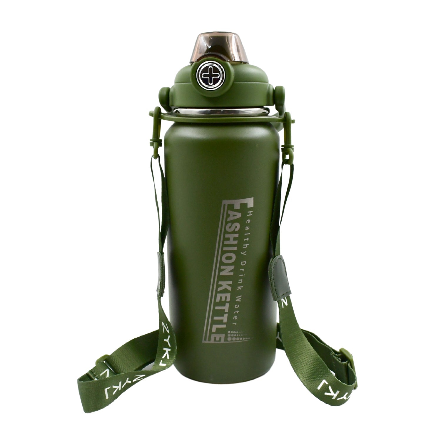 Stainless Steel Water Bottle with Straw, Strap & Handle Vacuum Insulated Thermos Flask Double - Walled Coffee Thermos Flask Leak - proof Water Bottle for Sports, Fitness, Gym (1500ML) - infinityexculsivestore.com