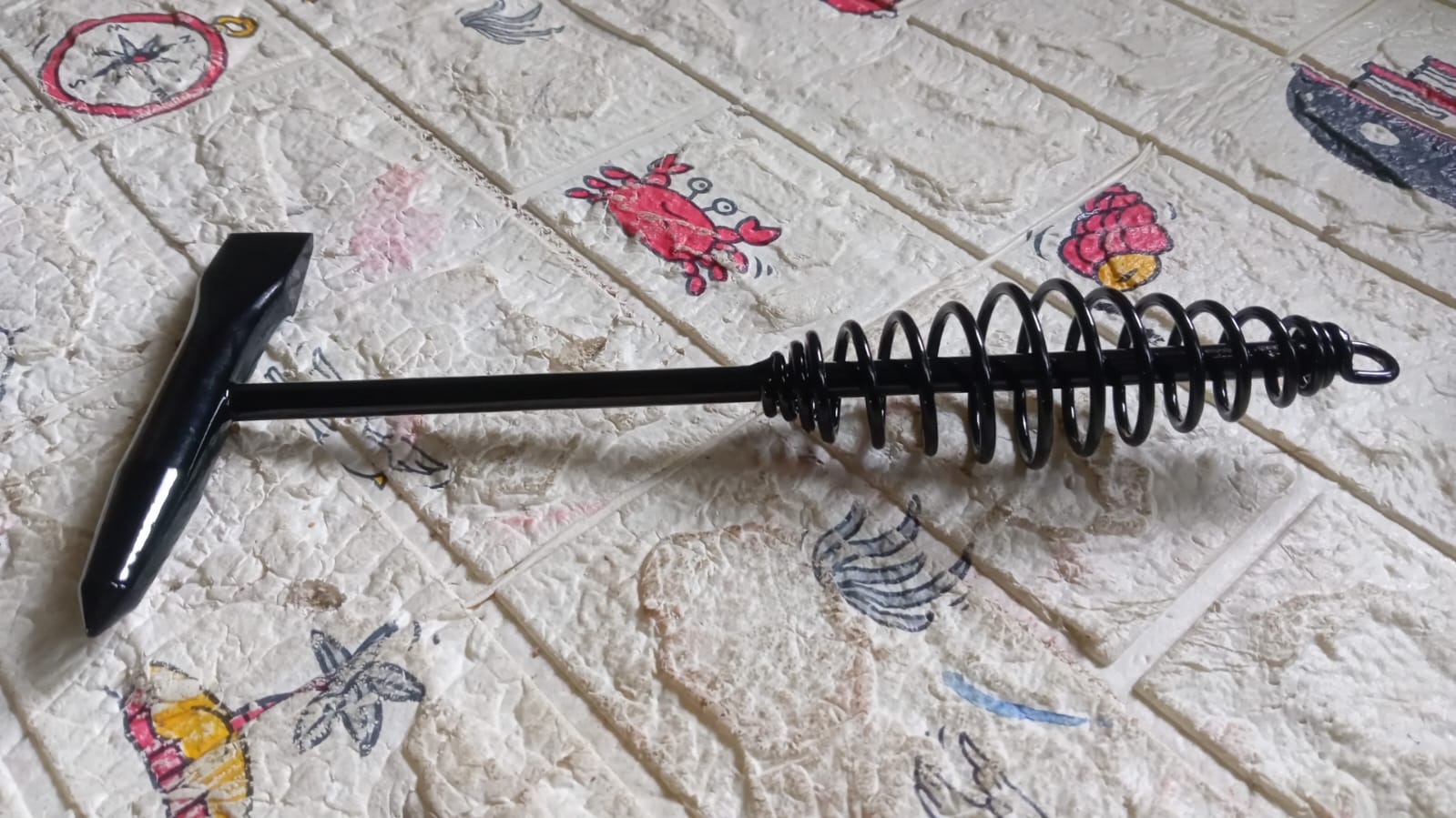 Welding Slag Removal Tool Chipping Hammer with Coil Spring Handle, Mufti Functional for Cleaning Removing Slag Industrial Weld Slag Spatter Removal Tool Welding Hammer, for Machinery Electrician (1 Pc ) - infinityexculsivestore.com