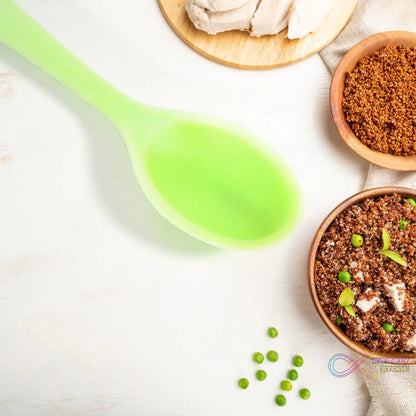 Multipurpose Silicone Spoon, Silicone Basting Spoon Non - Stick Kitchen Utensils Household Gadgets Heat - Resistant Non Stick Spoons Kitchen Cookware Items For Cooking (1 pc / 27 Cm) - infinityexculsivestore.com