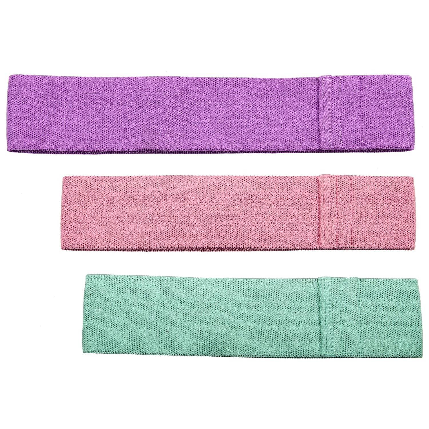 Hip Bands Booty Bands Wide Workout Bands, Resistance Exercise Bands for Legs and Butt, Resistance Loop Bands Anti Slip Circle Fitness Band Elastic Sports Bands Fitness Bands for Women Men Strength Training (3 Pcs Set) - infinityexculsivestore.com