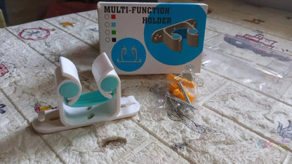 Multifunctional Holder With 4 Screw Wall Mounted Broom Organizer Cleaning Tools Holder Hanger, Hanging Hook for Bathroom Kitchen, Multi Function Holder Garage Clip Bike Hanger Wall Mount Set (1 Pc) - infinityexculsivestore.com