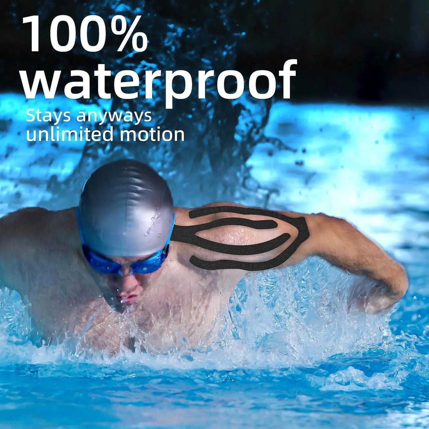 Kinesiology Tape For Physiotherapy Tape For Sports Injury Pain Relief (5 cm X 5m / 1 Pc) - infinityexculsivestore.com