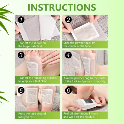kinoki Cleansing Detox Foot Pads, Ginger & salt Foot Patch -10pcs (Free Size, White) - infinityexculsivestore.com