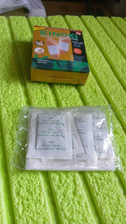 kinoki Cleansing Detox Foot Pads, Ginger & salt Foot Patch -10pcs (Free Size, White) - infinityexculsivestore.com