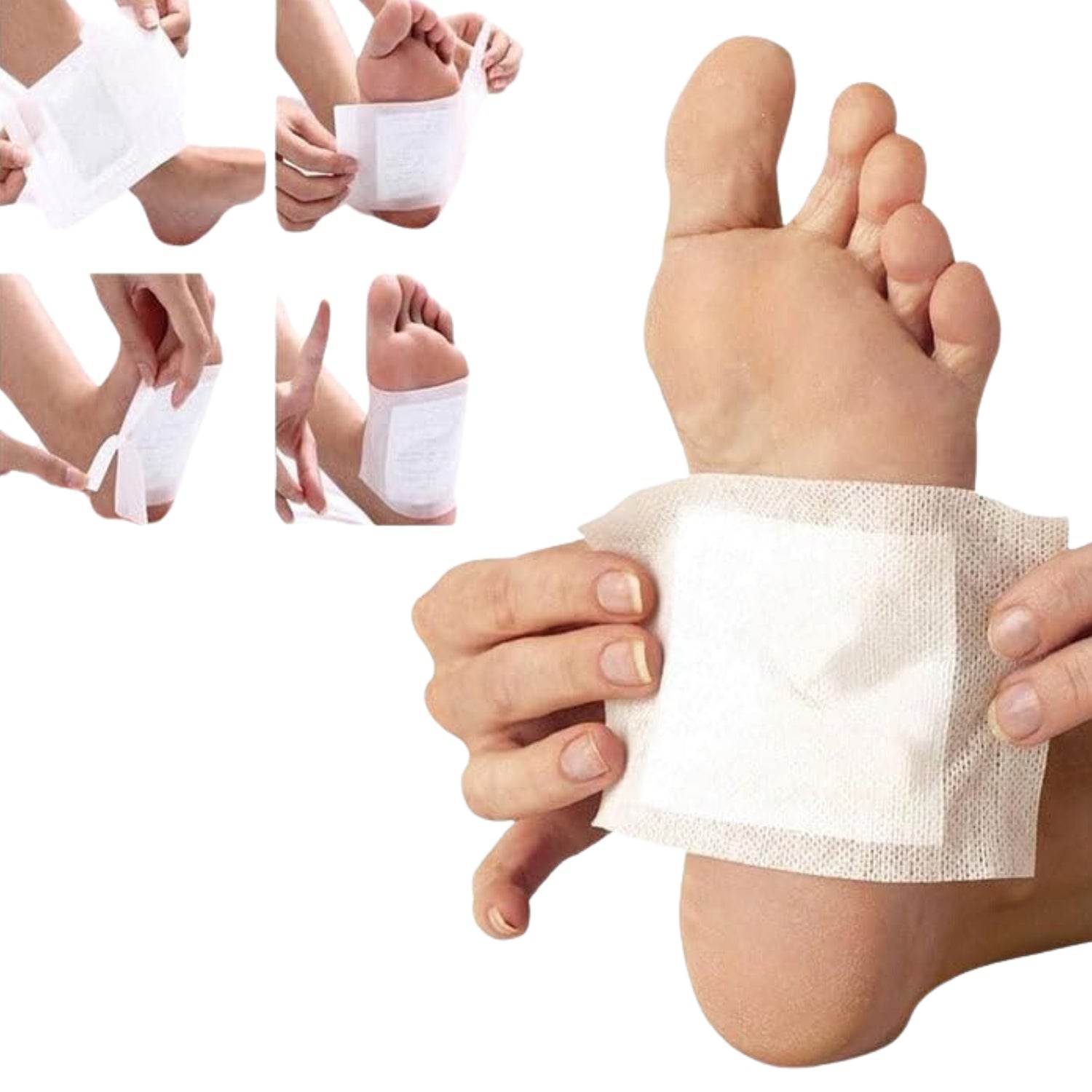 kinoki Cleansing Detox Foot Pads, Ginger & salt Foot Patch -10pcs (Free Size, White) - infinityexculsivestore.com