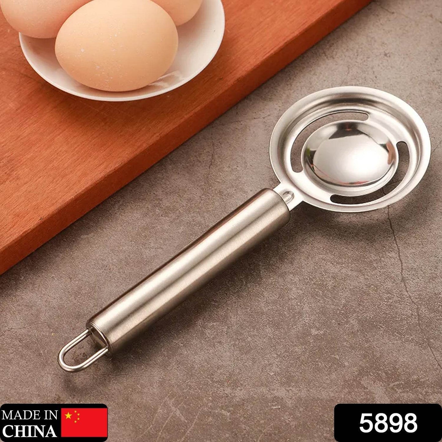 kitchen tools Egg Yolk White Separator Stainless Steel Egg White Separator Tools Eggs Yolk Filter Gadgets Kitchen Gadgets Separating Funnel Spoon Egg Divider Tools - infinityexculsivestore.com