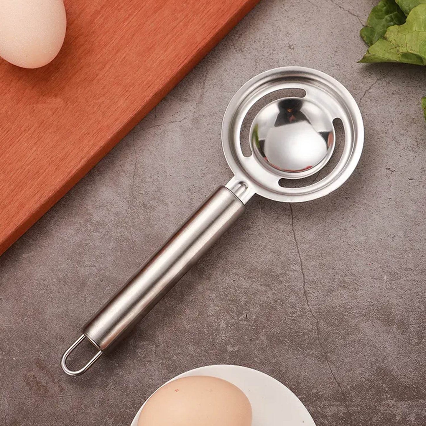 kitchen tools Egg Yolk White Separator Stainless Steel Egg White Separator Tools Eggs Yolk Filter Gadgets Kitchen Gadgets Separating Funnel Spoon Egg Divider Tools - infinityexculsivestore.com