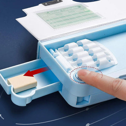Multifunctional Pencil Box for Kids, Space Pencil Box For Boys, Kids Pencil Box for Boys & Girls, Magnetic Pencil Box for Boys, Pop up Pencil Box, Space Theme Return Gifts for Kids (Space Pencil Box) - infinityexculsivestore.com
