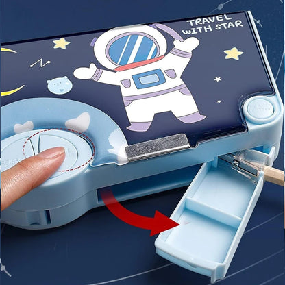 Multifunctional Pencil Box for Kids, Space Pencil Box For Boys, Kids Pencil Box for Boys & Girls, Magnetic Pencil Box for Boys, Pop up Pencil Box, Space Theme Return Gifts for Kids (Space Pencil Box) - infinityexculsivestore.com