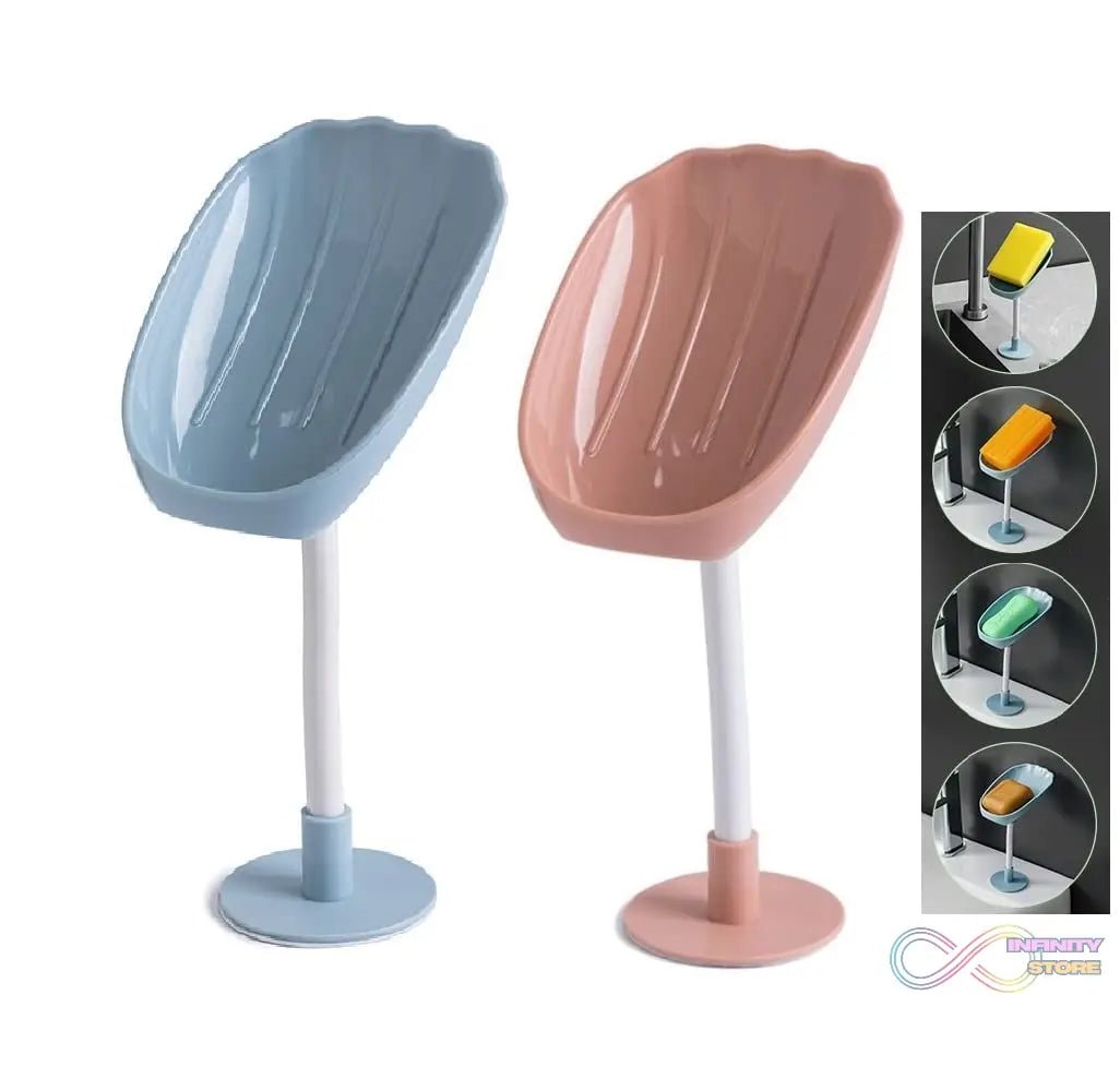 Soap Dish Wall Mounted Soap Dish No - Drilling Soap Holder Self Draining Waterfall Soap Tray Bar Soap Holder for Shower / Bathroom Soap Holder for Shower Adjustable Removable Soap Holder - infinityexculsivestore.com