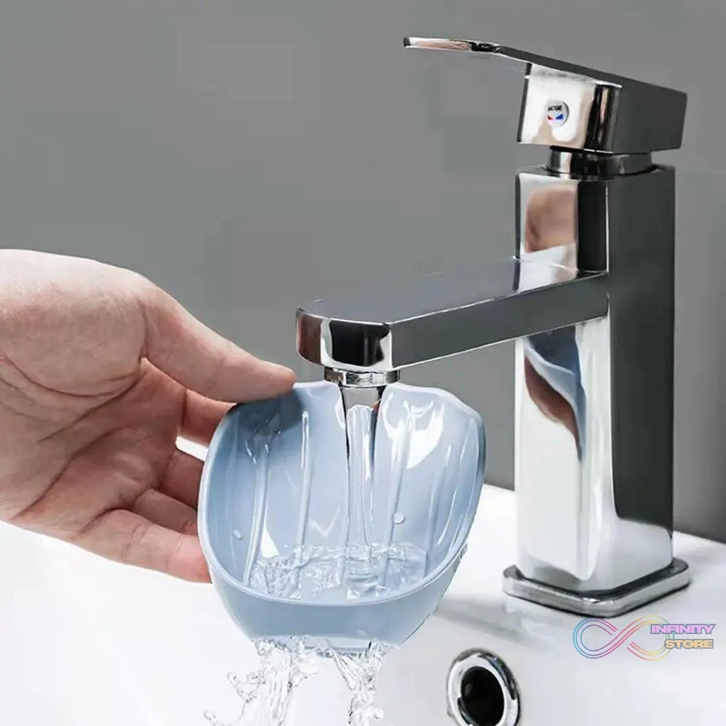 Soap Dish Wall Mounted Soap Dish No - Drilling Soap Holder Self Draining Waterfall Soap Tray Bar Soap Holder for Shower / Bathroom Soap Holder for Shower Adjustable Removable Soap Holder - infinityexculsivestore.com