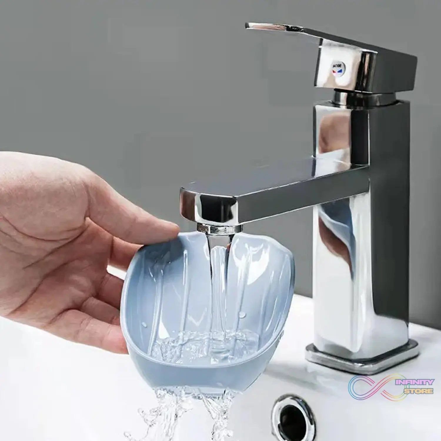 Soap Dish Wall Mounted Soap Dish No - Drilling Soap Holder Self Draining Waterfall Soap Tray Bar Soap Holder for Shower / Bathroom Soap Holder for Shower Adjustable Removable Soap Holder - infinityexculsivestore.com