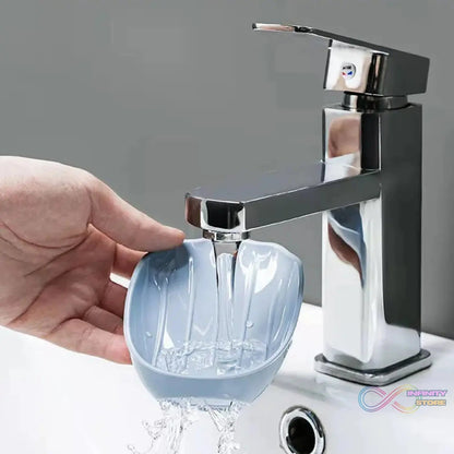 Soap Dish Wall Mounted Soap Dish No - Drilling Soap Holder Self Draining Waterfall Soap Tray Bar Soap Holder for Shower / Bathroom Soap Holder for Shower Adjustable Removable Soap Holder - infinityexculsivestore.com
