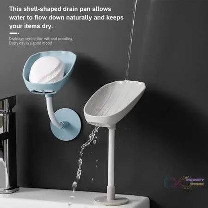 Soap Dish Wall Mounted Soap Dish No - Drilling Soap Holder Self Draining Waterfall Soap Tray Bar Soap Holder for Shower / Bathroom Soap Holder for Shower Adjustable Removable Soap Holder - infinityexculsivestore.com
