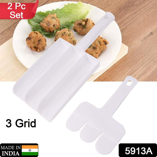 Small Multifunction Fritters Maker - Creative Fritters Scoop Multi - Function Ball Maker | Portable Maker for Making Cake Balls, Ice Cream Spoon, Doughnut, Hand Cutting Scoop(2pc Set) - infinityexculsivestore.com