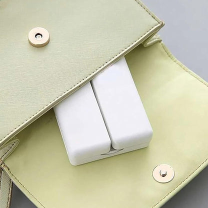 Magnetic Pill Organizer, 7 Compartments Portable Pill Case Travel Pill Organizer, Folding Design Pill Box for Purse Pocket to Hold Vitamins, Cod Liver Oil, Supplements, Medicine Box (1 Pc) - infinityexculsivestore.com