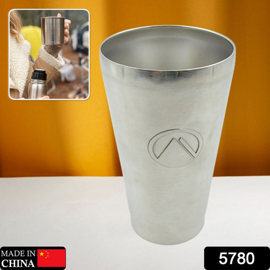 Stainless Steel Vacuum Insulated Travel Mug/ Glass Reusable Water Glass/Serving Unbreakable Drinking Glasses Plain Design for Everyday Use Drinks Water, Tea Mug, Outdoor, Home, Office (1 Pc) - infinityexculsivestore.com