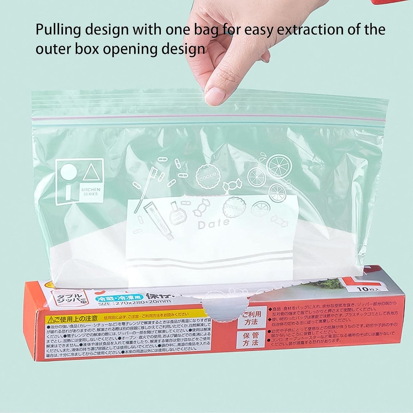 Large Food Seal Bag | Transparent Fresh Food Bags (10 Pcs Set) - infinityexculsivestore.com