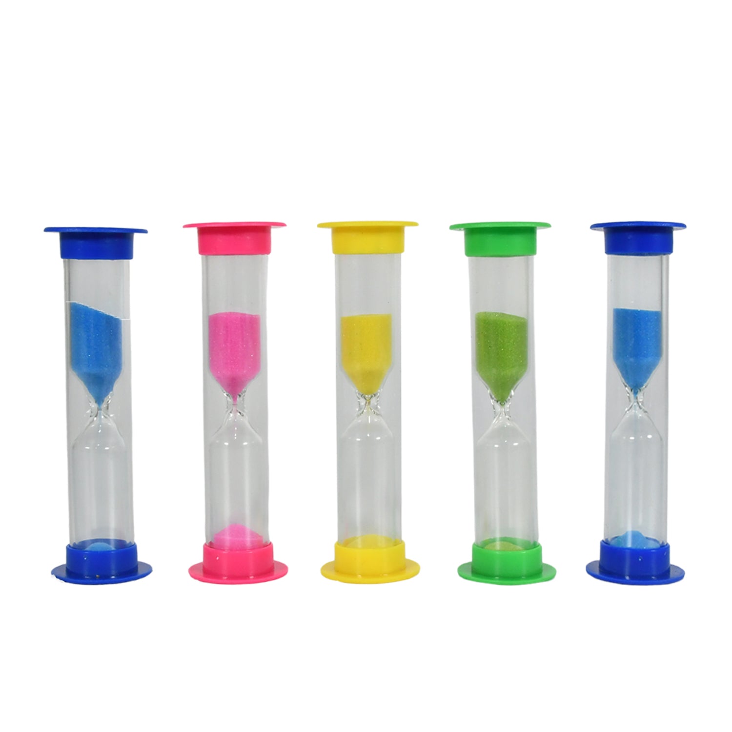 Sand Timer Plastic Hourglass, Sand Glass Toy Sand Clock for Kitchen, Office, School and Brushing Teeth for Bathroom Timer Clock Children Hourglass Sand glass Toothbrush Household Sand Clock (3 Min Approx / 5 pc) - infinityexculsivestore.com