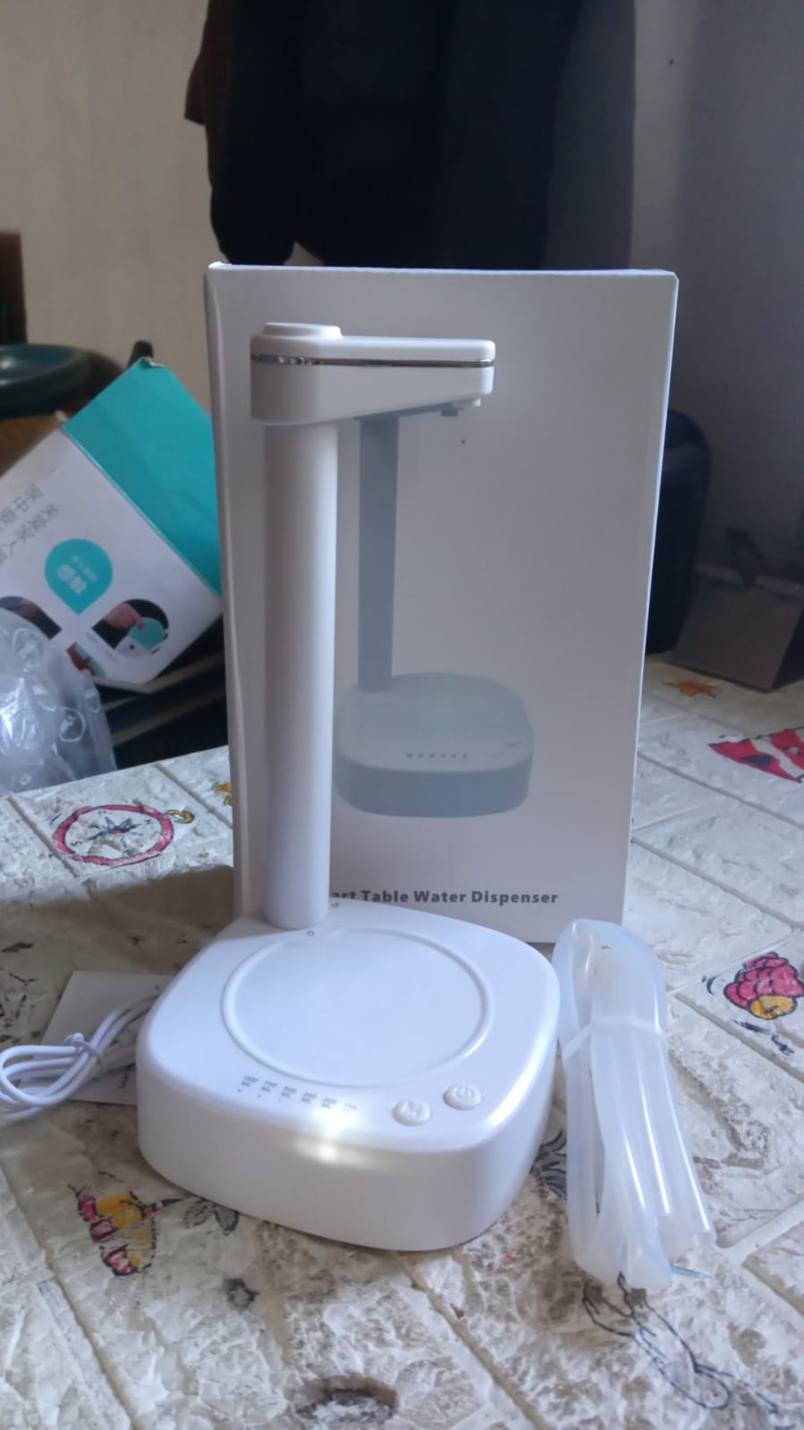 USB Charging, Desktop Water Bottle Dispenser, Intelligent Desktop Water Pump With Small Pipe, One Button Operation, Smart Table Bedside Water Dispenser, Desk Water Dispenser for Home, Office, Outdoor, Camping - infinityexculsivestore.com