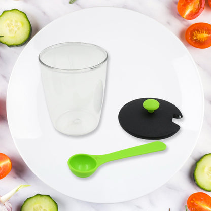 Multipurpose 6 Piece Miracle Revolving Plastic Spice Container Rack With 6 Spoon, Condiment Set, Masala Rack Set, Revolving Spice Rack Aachar Container Chutney Mukhwas Tray Masala Dining Spice Stand - infinityexculsivestore.com