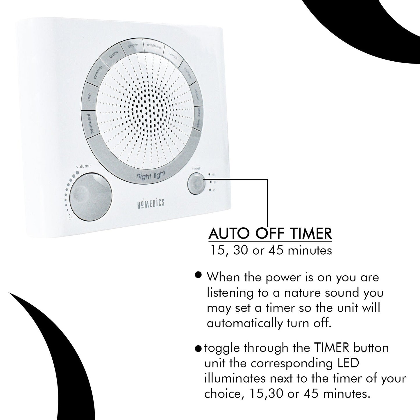 Sleep Therapy Noise Sound Therapy Machine with 8 High - Fidelity Soothing Sleeping , Anxiety , Stress Natural Sounds, Battery or Adaptor Charging Options, 3 Auto - Off Timer Option - infinityexculsivestore.com