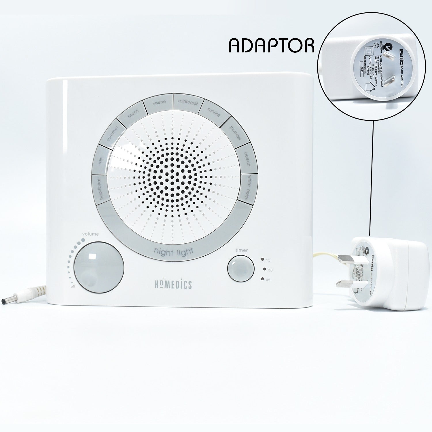 Sleep Therapy Noise Sound Therapy Machine with 8 High - Fidelity Soothing Sleeping , Anxiety , Stress Natural Sounds, Battery or Adaptor Charging Options, 3 Auto - Off Timer Option - infinityexculsivestore.com