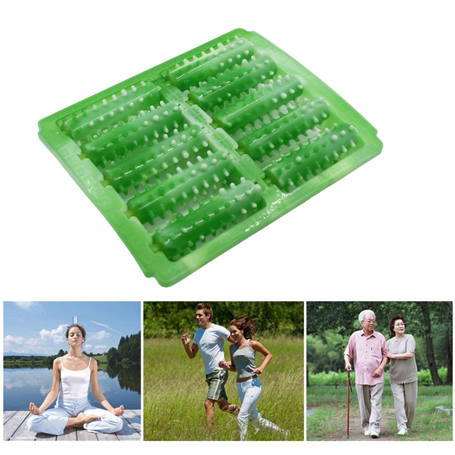 Massager Roller, Deodorant Dual Plastic Foot Massager Roller Foot Massager Plantar Fasciitis, Stress, Heel and Arch Pain Deep Tissue Therapy with Reflexology Chart Acupressure For Foot - infinityexculsivestore.com