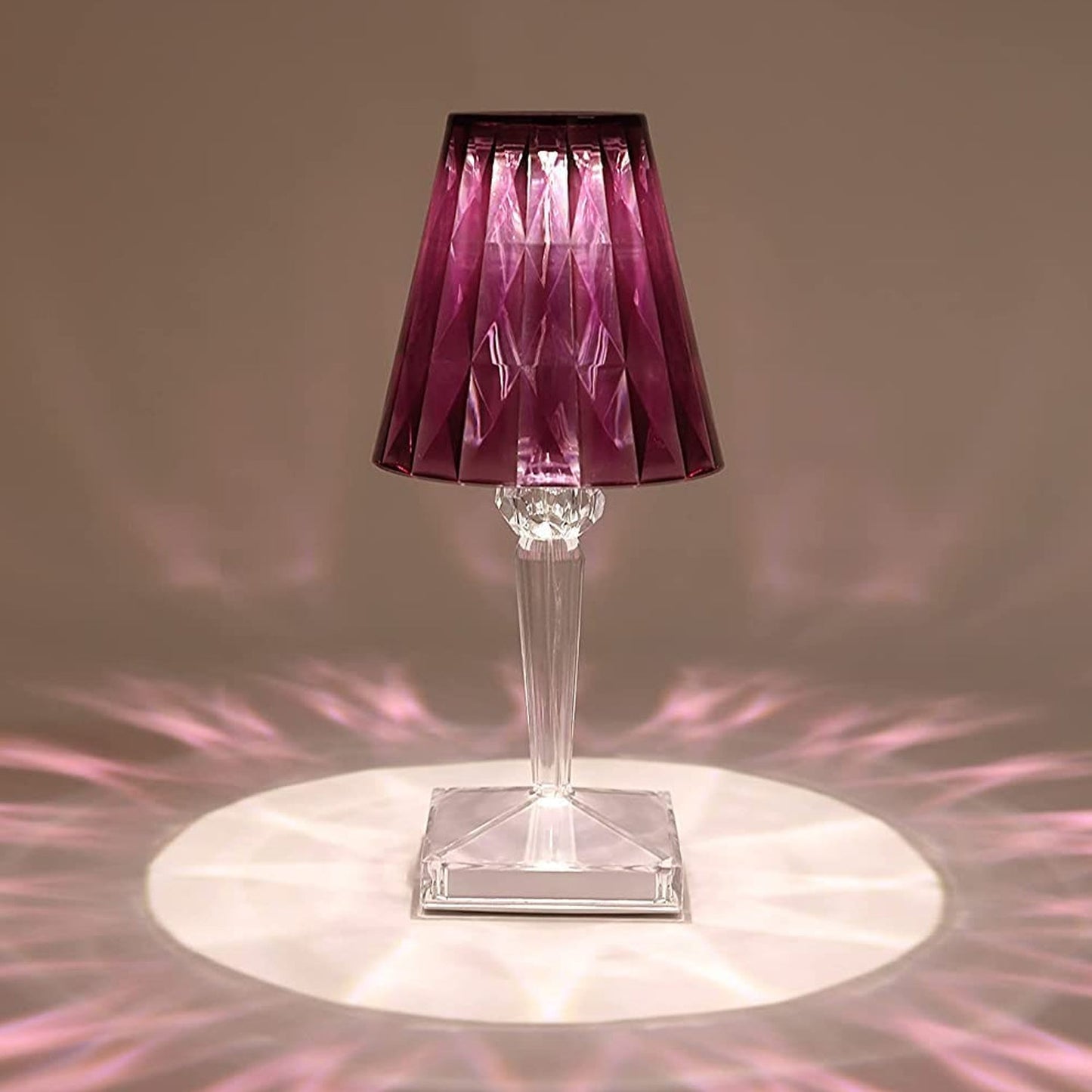 Romantic Crystal Table Lamp, Diamond Lamp, 16 Colors, 6 Brightness Level, Touch / Remote Control Switch, SUB Charging, Lampshade Night Light, Bedroom Bedside, Living Room Decoration - infinityexculsivestore.com