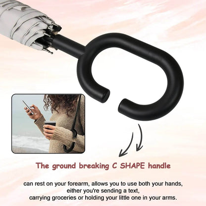 8551 Umbrella Summer Sun and Rain Protection Foldable Cute Umbrella & C-Shaped Handle || UV Protection Rain Sun Umbrella || Travel Accessories || Umbrella for Children, Girls, and Boys (1 Pc / Mix Color) - infinityexculsivestore.com
