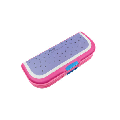 Multipurpose Compass Box, Pencil Box with 2 Compartments for School, Cartoon Printed Pencil Case for Kids, Birthday Gift for Girls & Boys, Cartoon Printed Pencil Case for Kids (Mix Color 1 Pc) - infinityexculsivestore.com