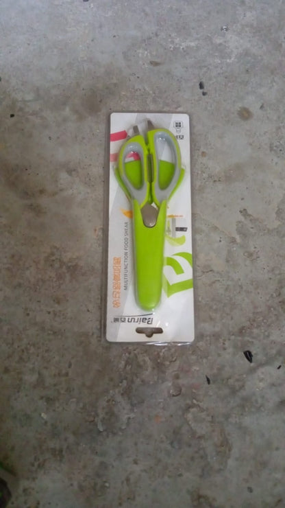 Multi - Purpose Kitchen Shears with Magnetic Holder, Stainless Steel, Red Multifunction Heavy Duty and Kitchen Scissors - infinityexculsivestore.com