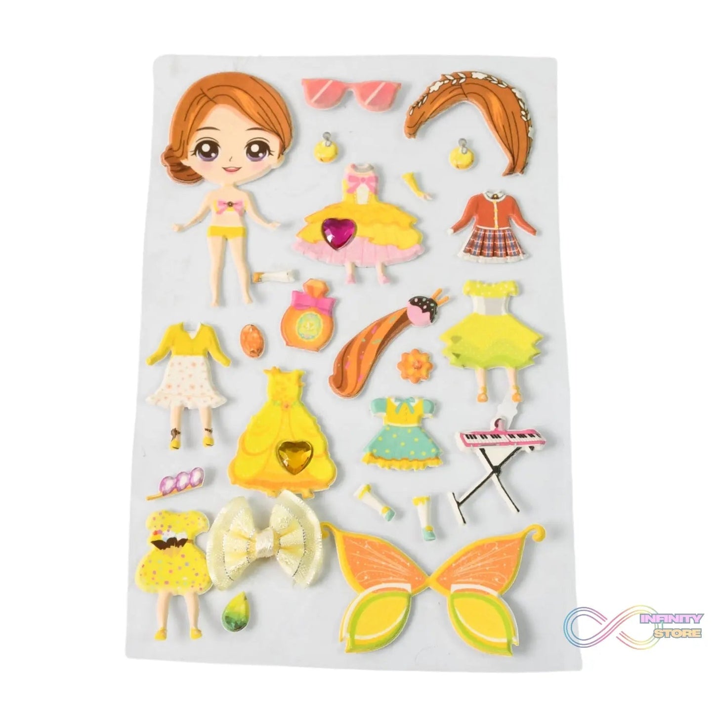 Multipurpose Adhesive 3D Stickers (1 Sheet /15×10 Cm) - infinityexculsivestore.com