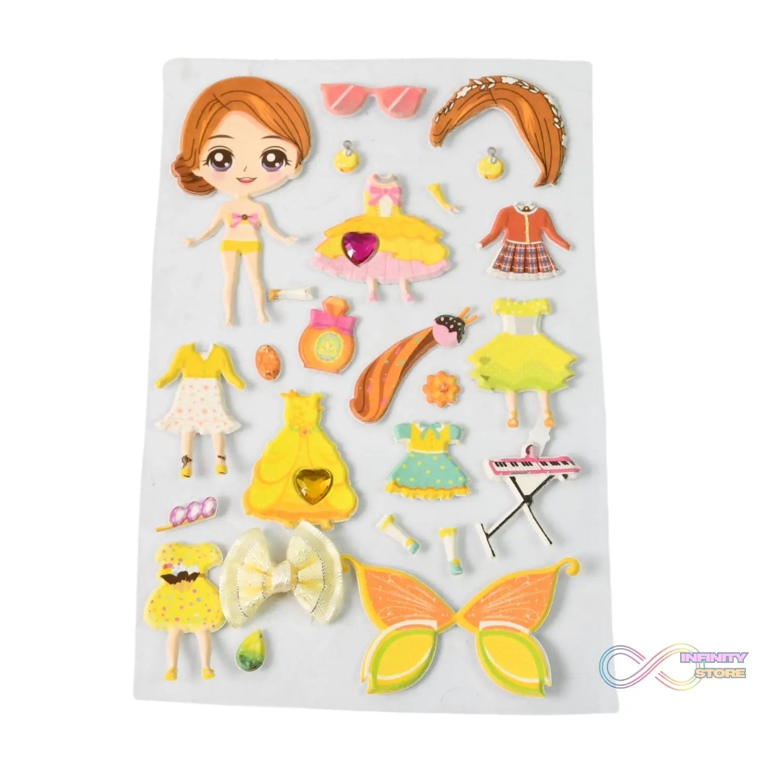 Multipurpose Adhesive 3D Stickers (1 Sheet /15×10 Cm) - infinityexculsivestore.com