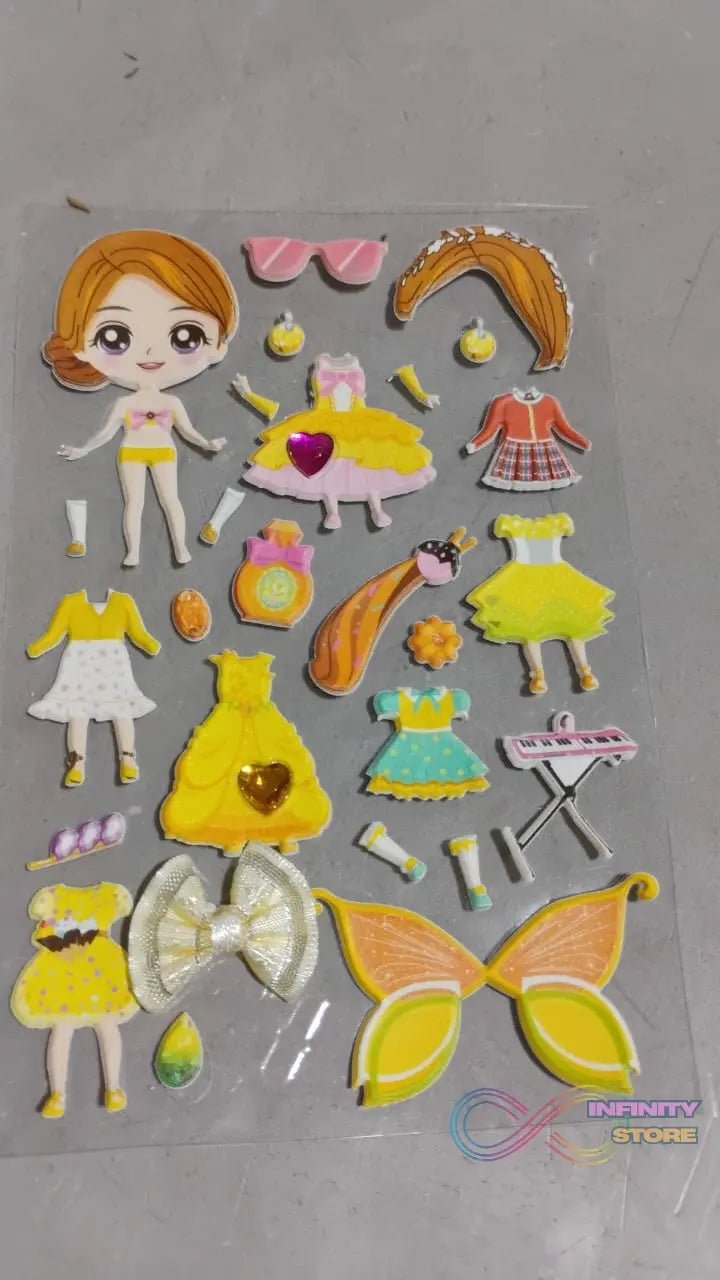 Multipurpose Adhesive 3D Stickers (1 Sheet /15×10 Cm) - infinityexculsivestore.com