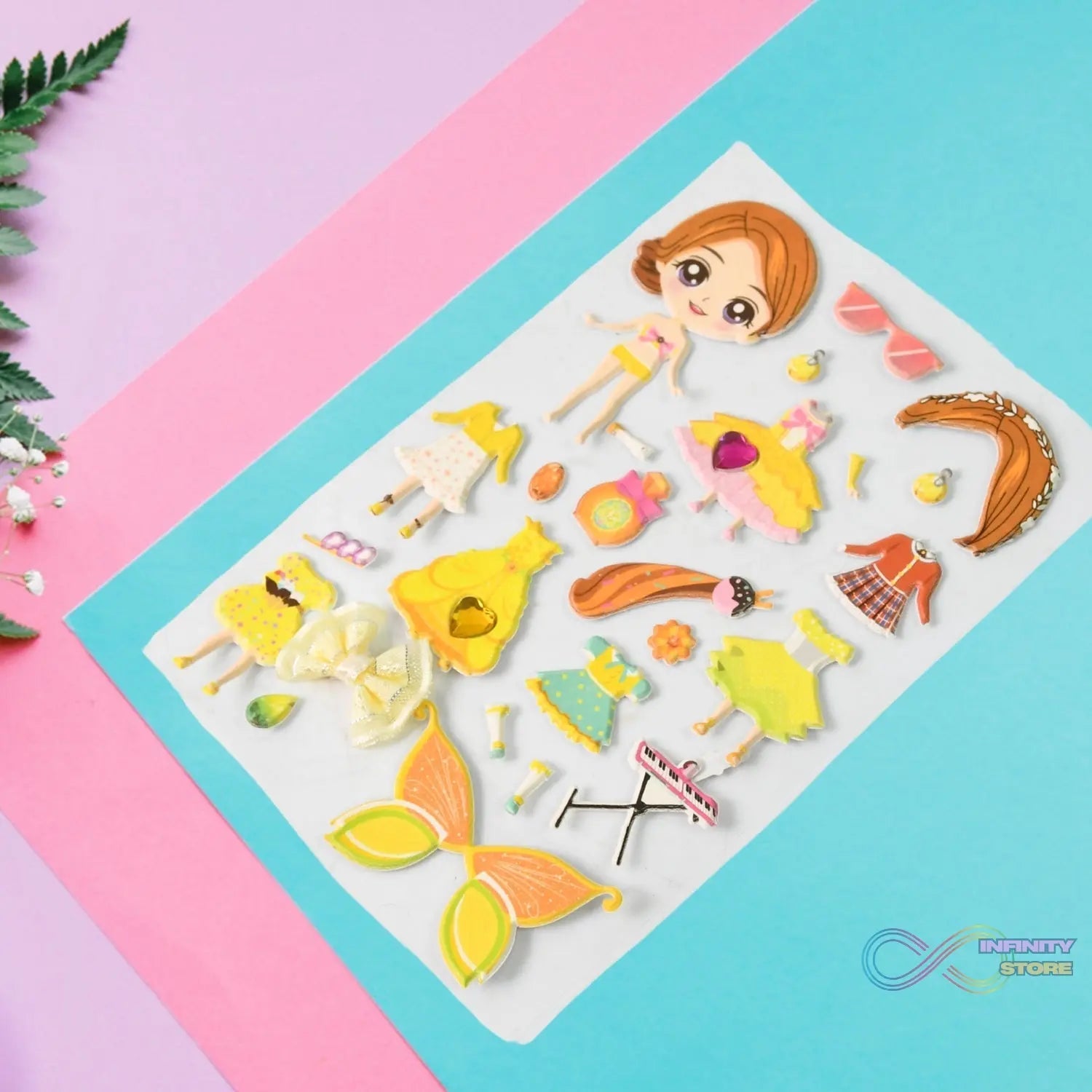 Multipurpose Adhesive 3D Stickers (1 Sheet /15×10 Cm) - infinityexculsivestore.com